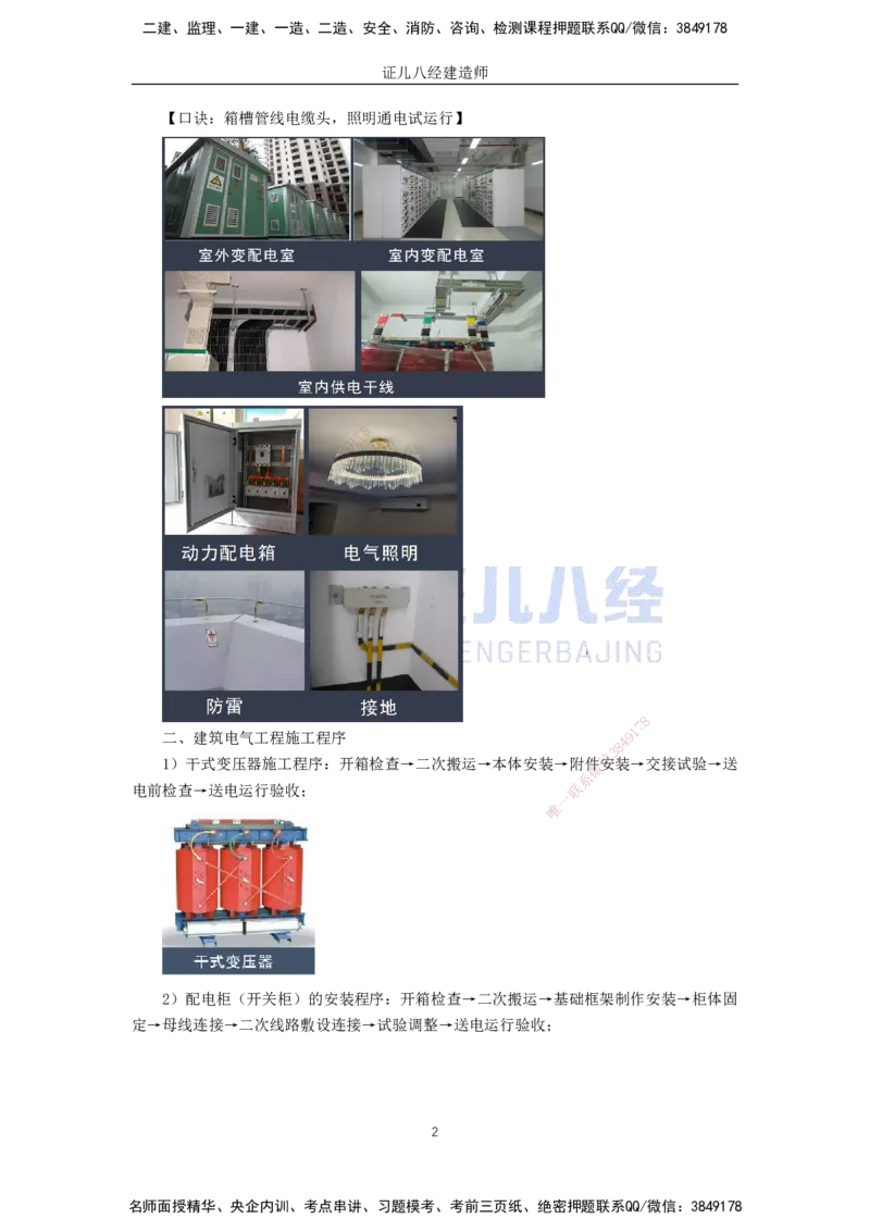 21.一建机电基础精学-22建筑电气工程施工技术-1_2026年一级建造师_2026年一建机电_2025年一建机电SVIP_02-基础精讲✿高端面授✿深度强化_31-机电《基础精学课》朱旭阳ZBJ_讲义