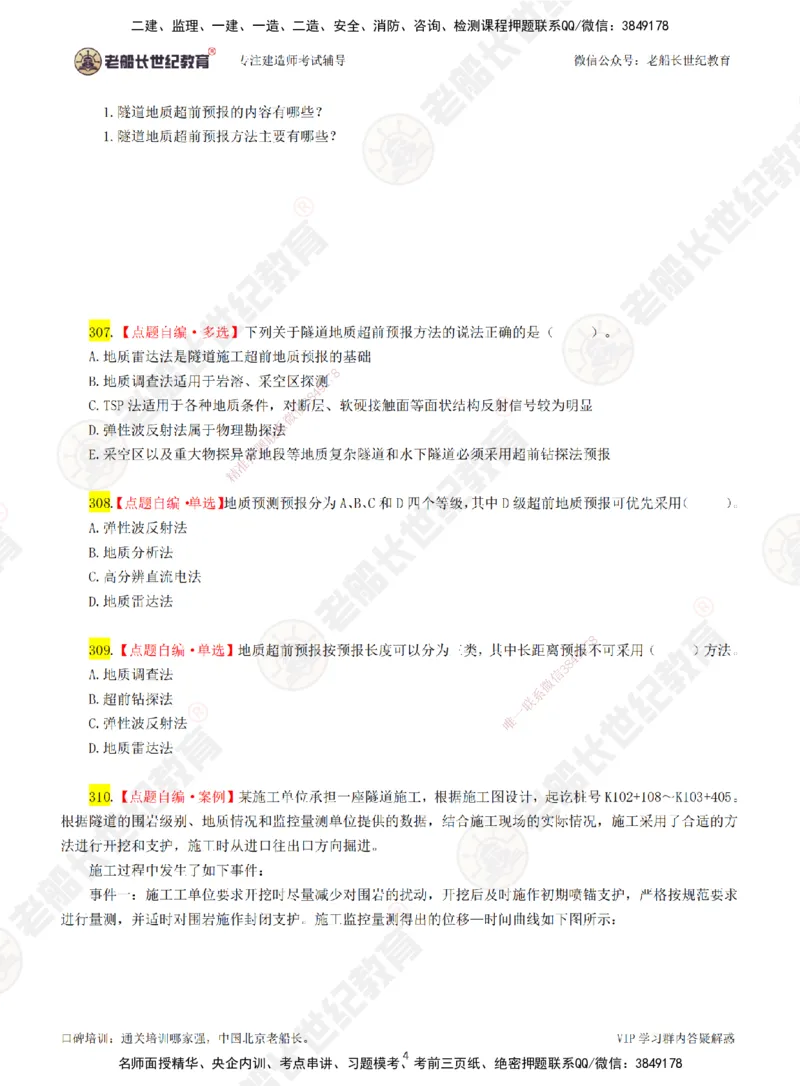 06老船长一建公路&mdash;&mdash;点题强化直播06-题目_2026年一级建造师_2026年一建公路_2025年一建公路SVIP_04-冲刺串讲✿考点强化✿小灶集训_21-公路《点题强化班》老船长JQ推荐_讲义