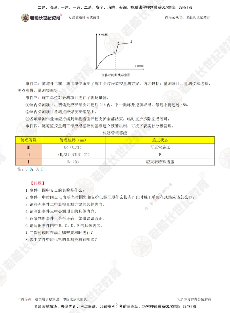 06老船长一建公路&mdash;&mdash;点题强化直播06-题目_2026年一级建造师_2026年一建公路_2025年一建公路SVIP_04-冲刺串讲✿考点强化✿小灶集训_21-公路《点题强化班》老船长JQ推荐_讲义