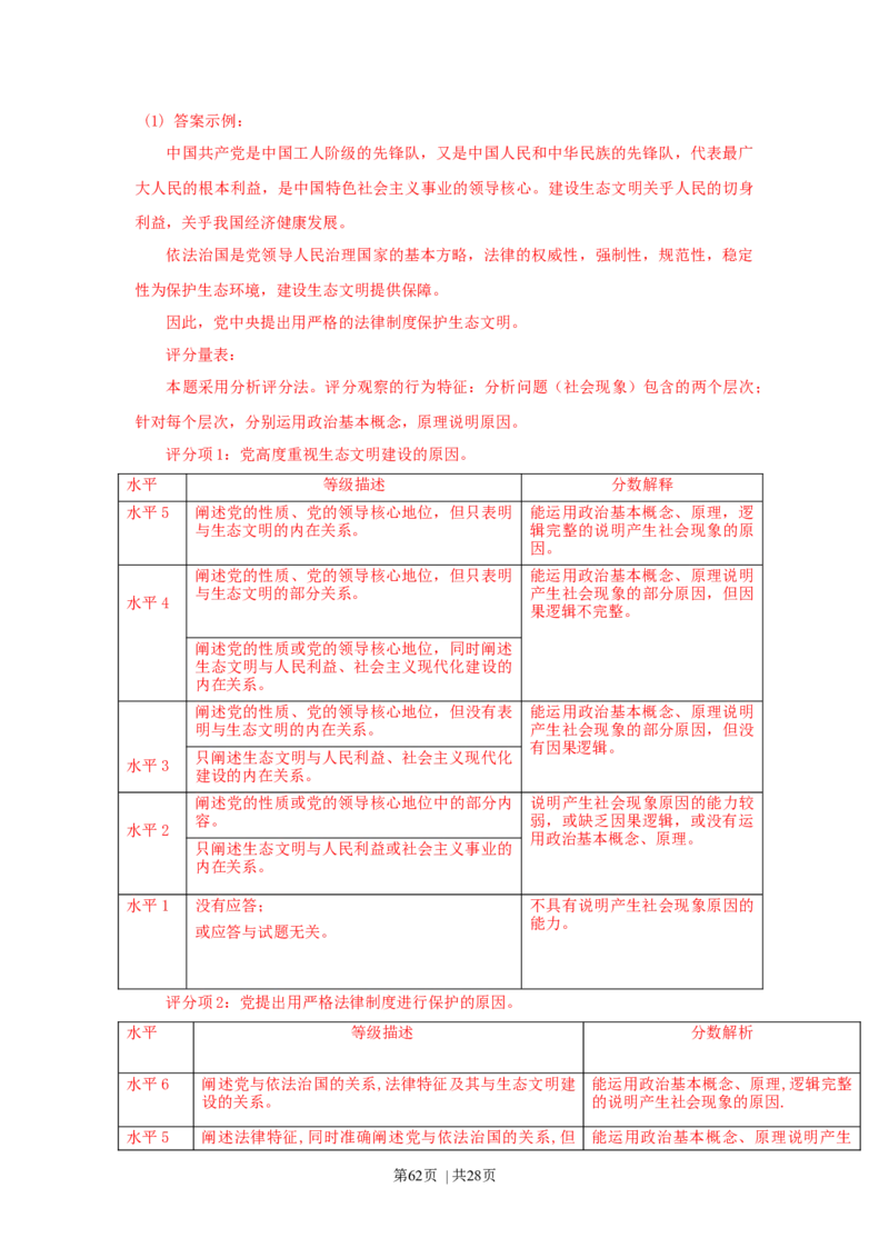 2015年高考政治试卷（上海）（解析）_政治历年高考真题_新&middot;Word版2008-2025&middot;高考政治真题_政治（按年份分类）2008-2025_2015&middot;政治高考真题