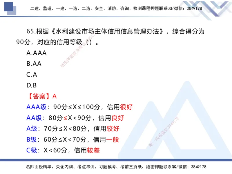 01.2025张芬-易错易混题讲解-水利_2026年一级建造师_2026年一建水利_2025年一建水利SVIP_04-冲刺串讲✿考点强化✿小灶集训_37-水利《易错易混讲解》张芬HX_讲义