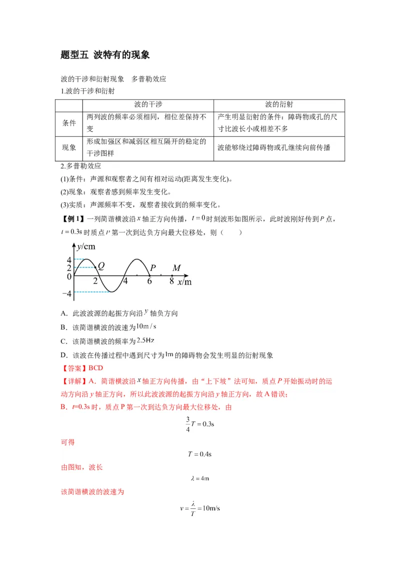 专题19机械波（解析版）_2025高中物理模型方法技巧高三复习专题练习讲义_新版高考物理模型与方法