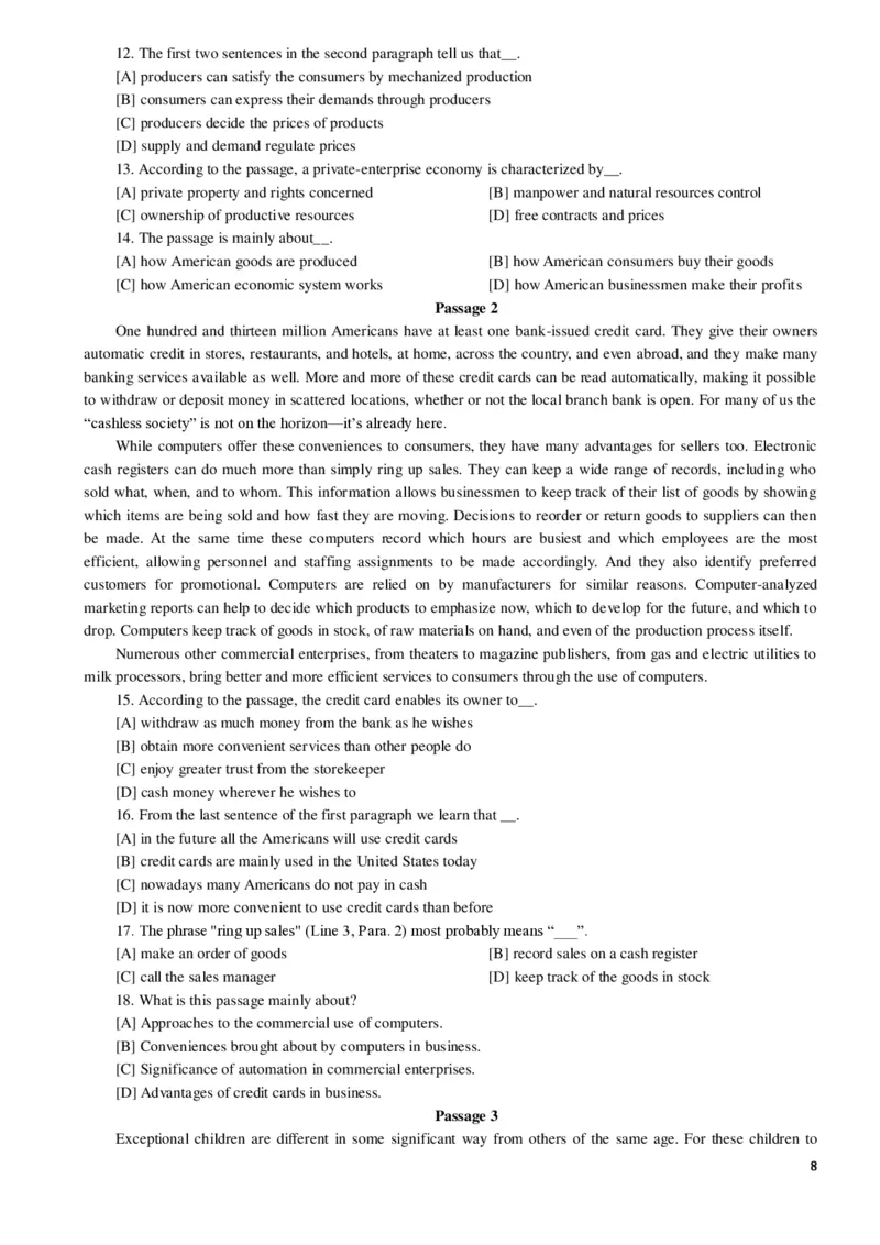 1986&mdash;1995年历年考研英语真题集_❤️1.1980-2009年考研英语真题及解析(英语一二通用）_01、真题部分（英语一二通用）_1980-1997年真题
