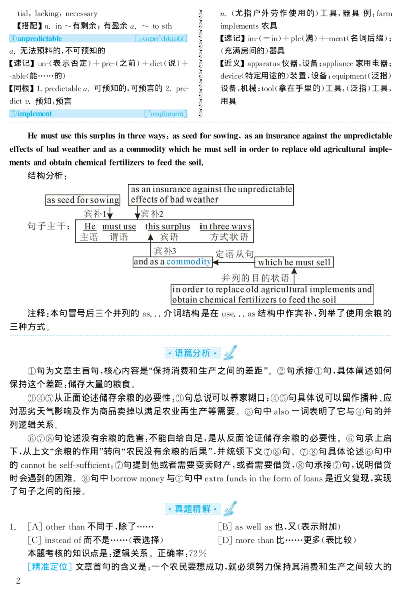 2000年考研英语真题解析_❤️1.1980-2009年考研英语真题及解析(英语一二通用）_02、解析部分_详细版