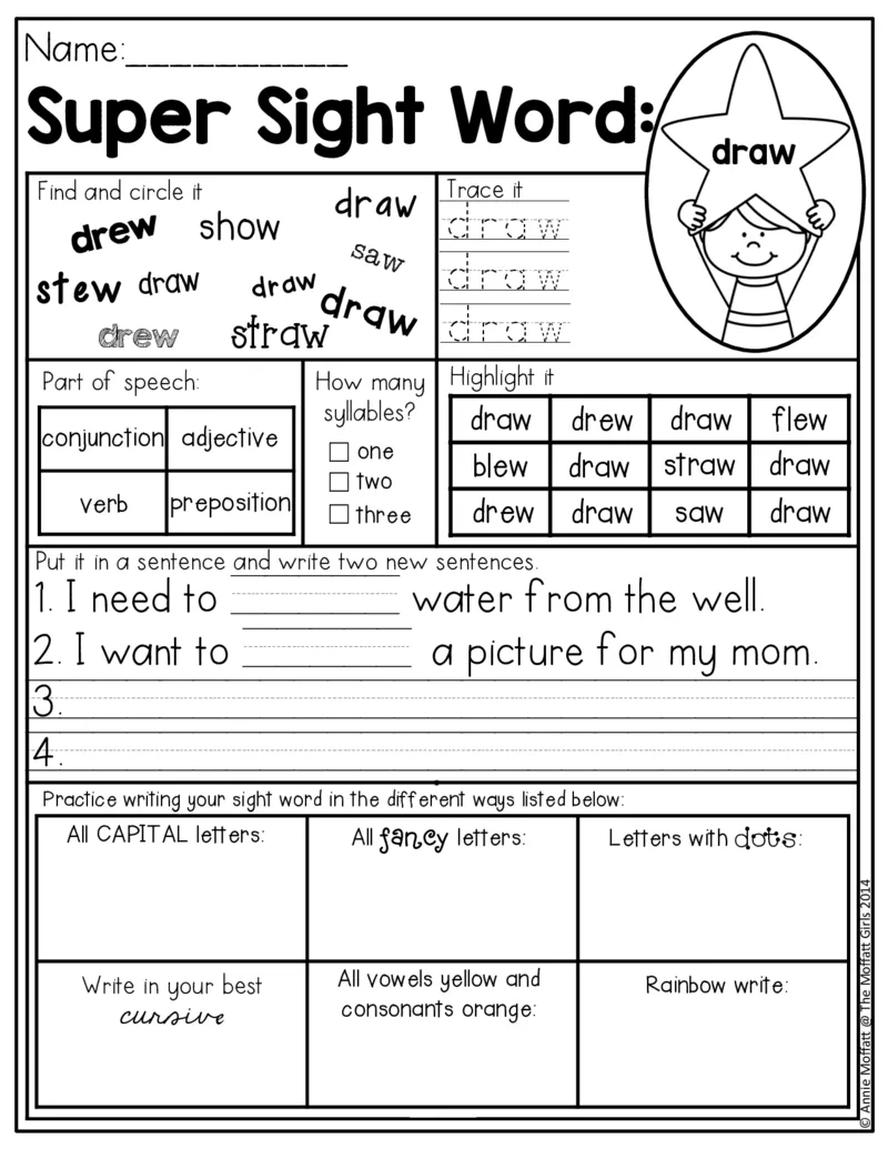 5自然拼读SightWords(启蒙阅读高频词）_幼小衔接全套_幼小衔接资料大全_幼小衔接资料1️⃣_017高频词翻翻卡500页_五个级别高频词SightWords练习纸​