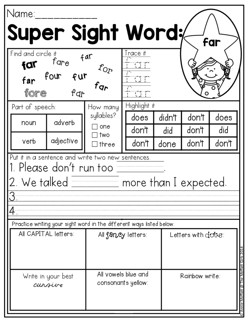 5自然拼读SightWords(启蒙阅读高频词）_幼小衔接全套_幼小衔接资料大全_幼小衔接资料1️⃣_017高频词翻翻卡500页_五个级别高频词SightWords练习纸​