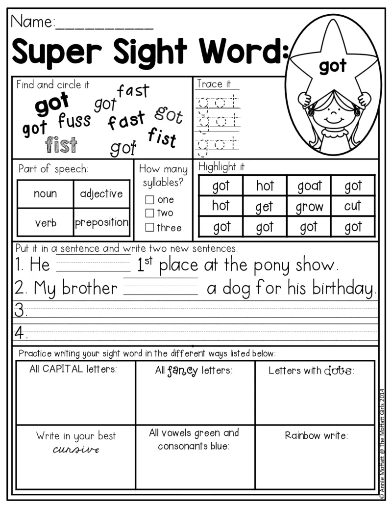 5自然拼读SightWords(启蒙阅读高频词）_幼小衔接全套_幼小衔接资料大全_幼小衔接资料1️⃣_017高频词翻翻卡500页_五个级别高频词SightWords练习纸​