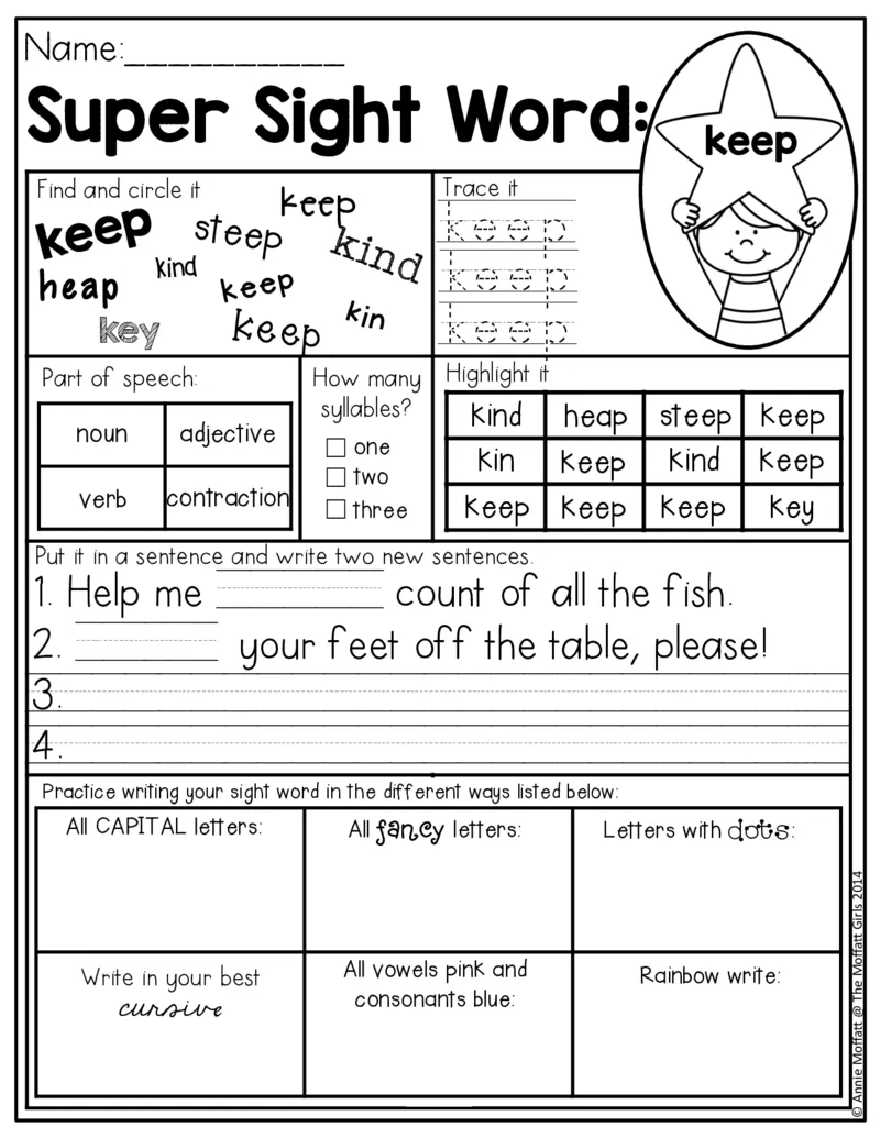 5自然拼读SightWords(启蒙阅读高频词）_幼小衔接全套_幼小衔接资料大全_幼小衔接资料1️⃣_017高频词翻翻卡500页_五个级别高频词SightWords练习纸​