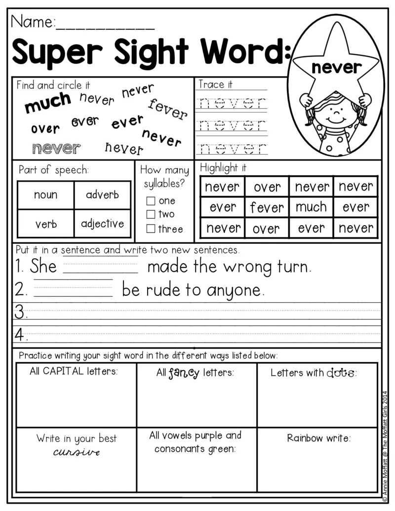 5自然拼读SightWords(启蒙阅读高频词）_幼小衔接全套_幼小衔接资料大全_幼小衔接资料1️⃣_017高频词翻翻卡500页_五个级别高频词SightWords练习纸​