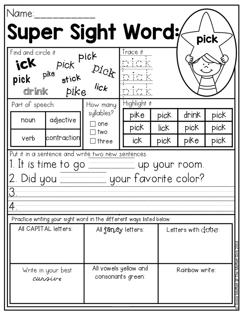 5自然拼读SightWords(启蒙阅读高频词）_幼小衔接全套_幼小衔接资料大全_幼小衔接资料1️⃣_017高频词翻翻卡500页_五个级别高频词SightWords练习纸​