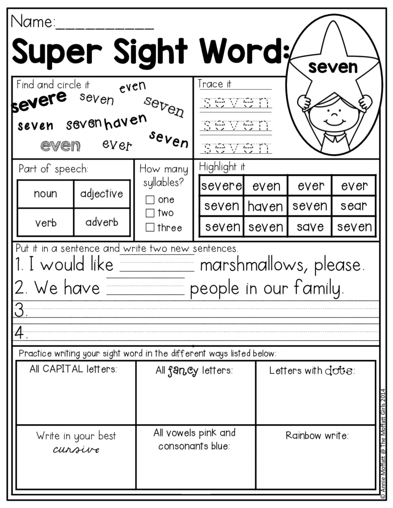 5自然拼读SightWords(启蒙阅读高频词）_幼小衔接全套_幼小衔接资料大全_幼小衔接资料1️⃣_017高频词翻翻卡500页_五个级别高频词SightWords练习纸​