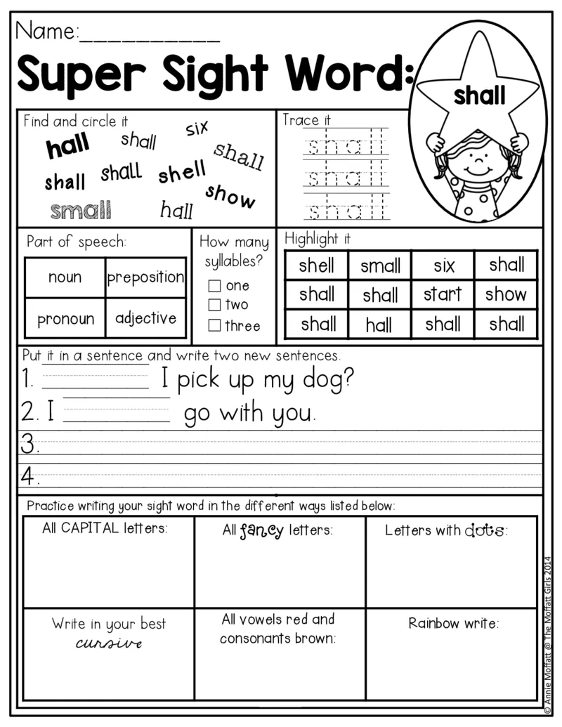 5自然拼读SightWords(启蒙阅读高频词）_幼小衔接全套_幼小衔接资料大全_幼小衔接资料1️⃣_017高频词翻翻卡500页_五个级别高频词SightWords练习纸​