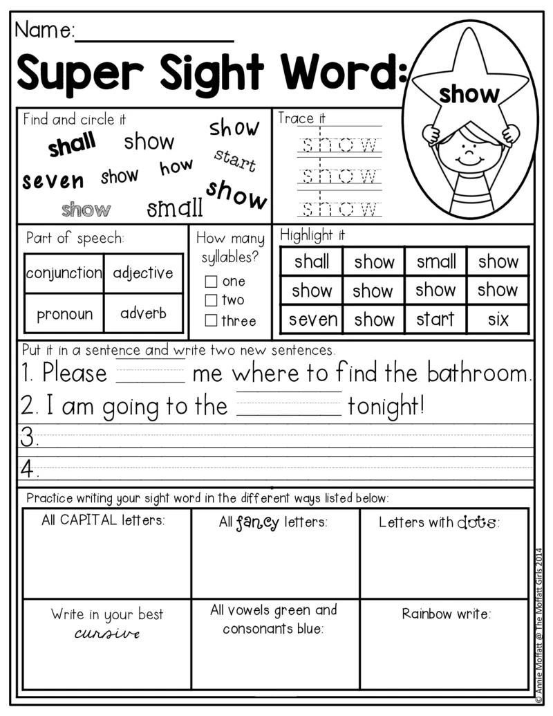 5自然拼读SightWords(启蒙阅读高频词）_幼小衔接全套_幼小衔接资料大全_幼小衔接资料1️⃣_017高频词翻翻卡500页_五个级别高频词SightWords练习纸​