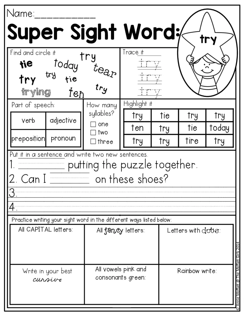 5自然拼读SightWords(启蒙阅读高频词）_幼小衔接全套_幼小衔接资料大全_幼小衔接资料1️⃣_017高频词翻翻卡500页_五个级别高频词SightWords练习纸​