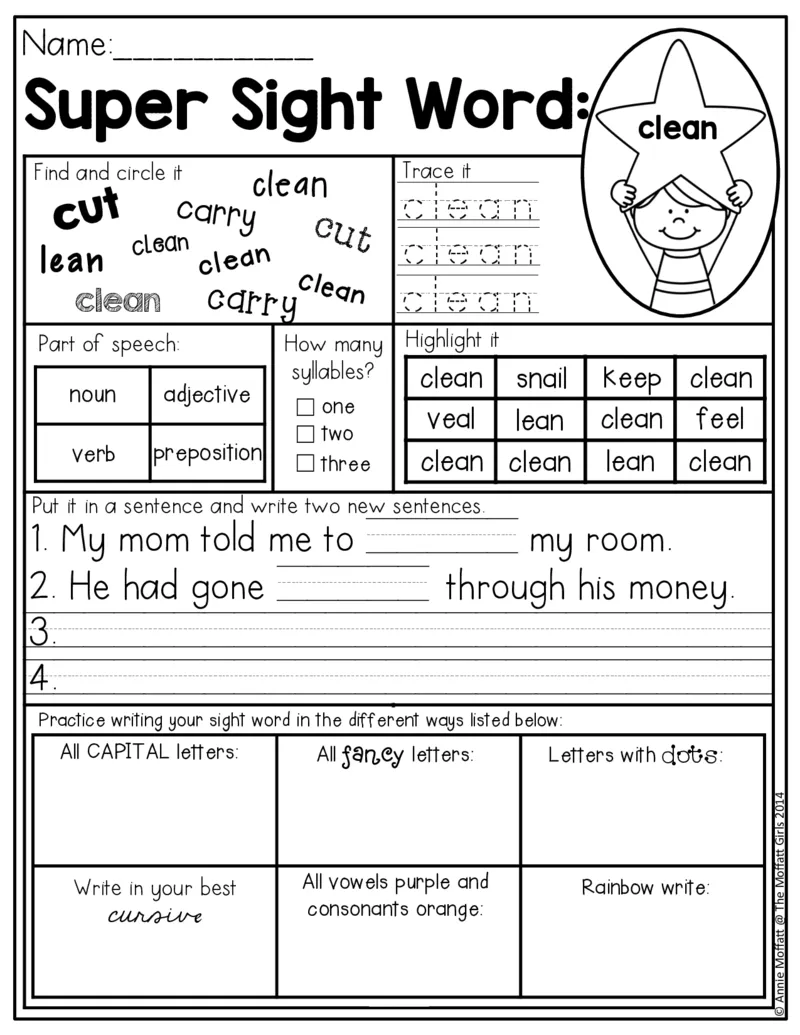 5自然拼读SightWords(启蒙阅读高频词）_幼小衔接全套_幼小衔接资料大全_幼小衔接资料1️⃣_017高频词翻翻卡500页_五个级别高频词SightWords练习纸​