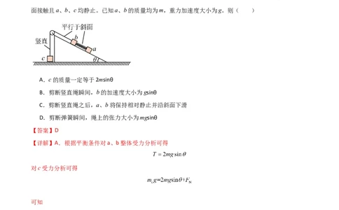 专题03弹簧模型中的力与能（解析版）_2025高中物理模型方法技巧高三复习专题练习讲义_高考物理热点模型