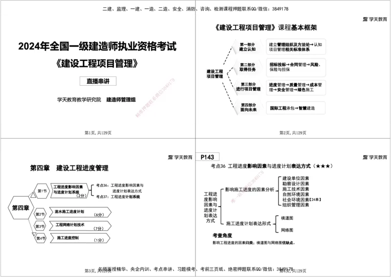 06.2025年一建《管理》直播带学--第4章黑白打印版_2026年一级建造师_2026年一建管理_2025年一建管理SVIP_02-基础精讲✿高端面授✿深度强化_34-管理《直播带学班》陈晨XT