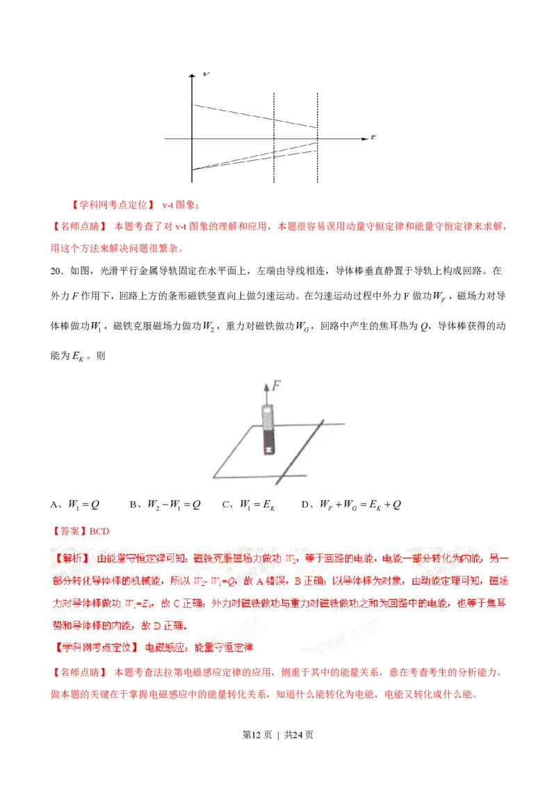 2015年高考物理试卷（上海）（解析卷）_物理历年高考真题_新&middot;PDF版2008-2025&middot;高考物理真题_物理（按试卷类型分类）2008-2025_自主命题卷&middot;物理（2008-2025）_上海自主命题&middot;物理（2008-2025）