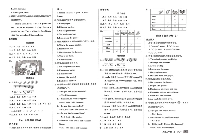 24秋《非常海淀单元测试AB卷》英语人教版3上_2024年人教版小学数学一二三四五六年级上册下册期中期末试a0747_小学全科《同步练习+精品试卷》打包下载（1-6年级单元月考期中期末试卷）