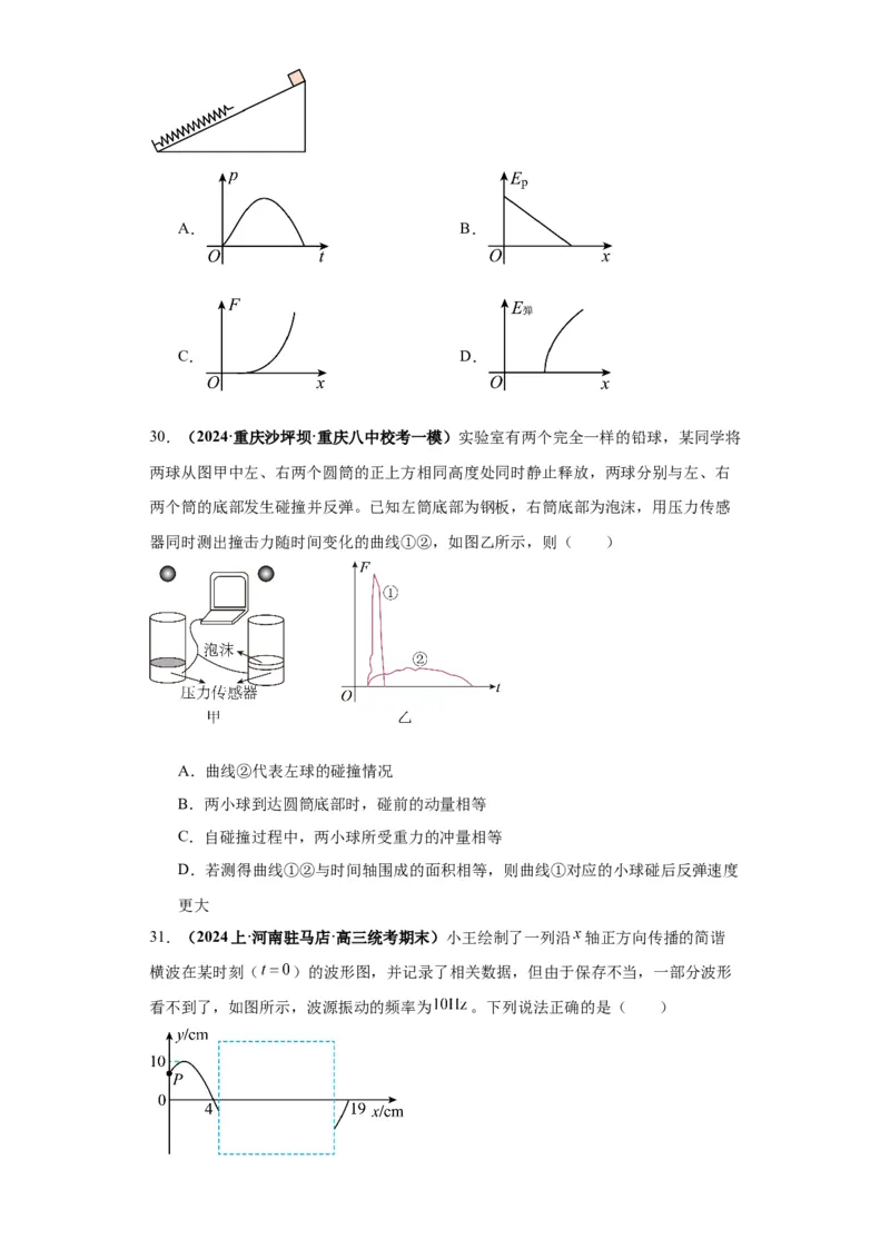 专题10图像问题60题专练（原卷版）_2025高中物理模型方法技巧高三复习专题练习讲义_高考物理图像与方法