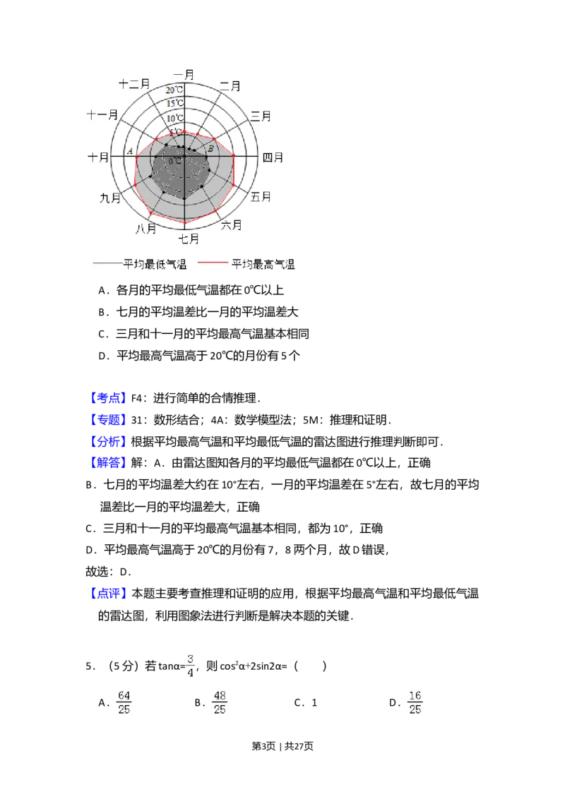 2016年高考数学试卷（理）（新课标Ⅲ）（解析卷）_历年高考真题合集_数学历年高考真题_新&middot;Word版2008-2025&middot;高考数学真题_数学（按年份分类）2008-2025_2016&middot;高考数学真题