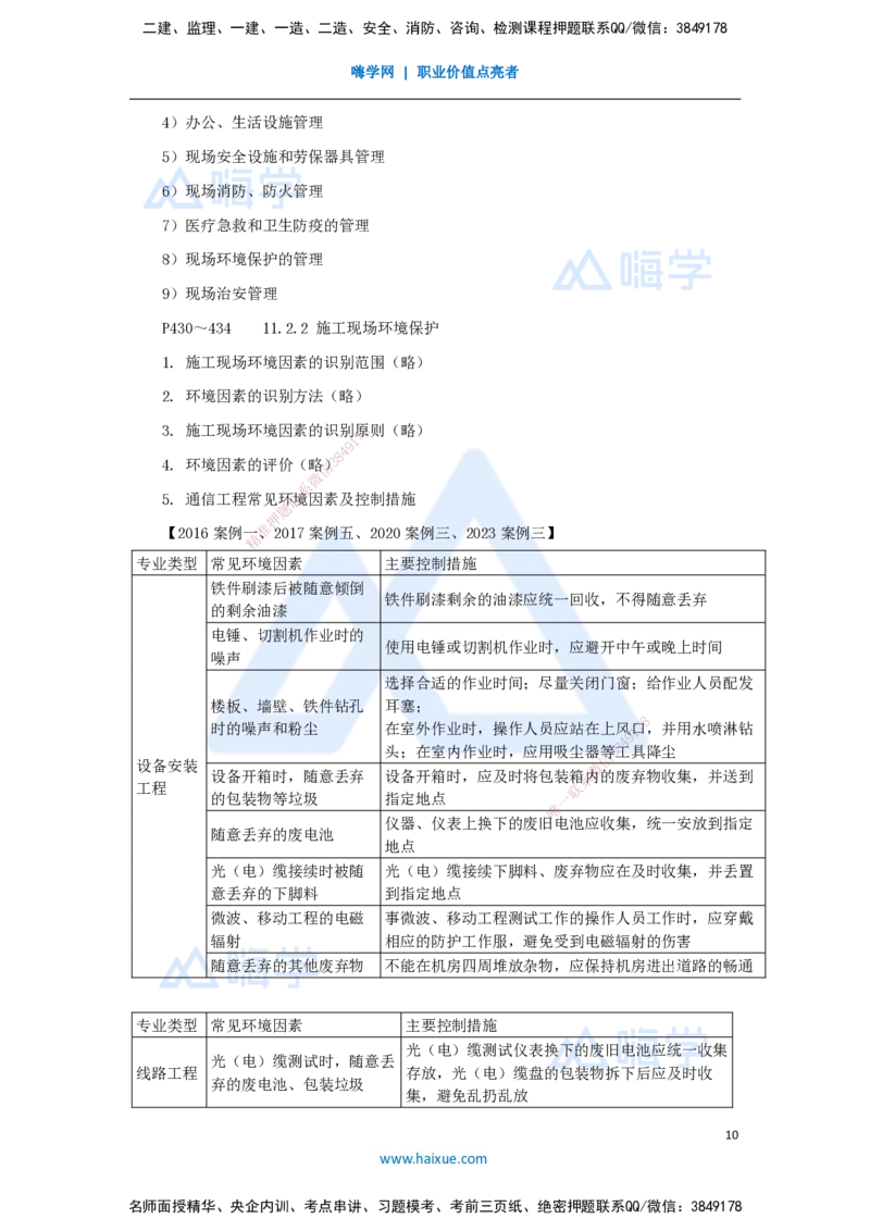 09.2025杨鹏-名师冲刺特训-（9）项目管理实务4_2026年一级建造师_2026年一建通信_2025年一建通信SVIP_04-冲刺串讲✿考点强化✿小灶集训_13-通信《名师冲刺特训》杨鹏HX_讲义
