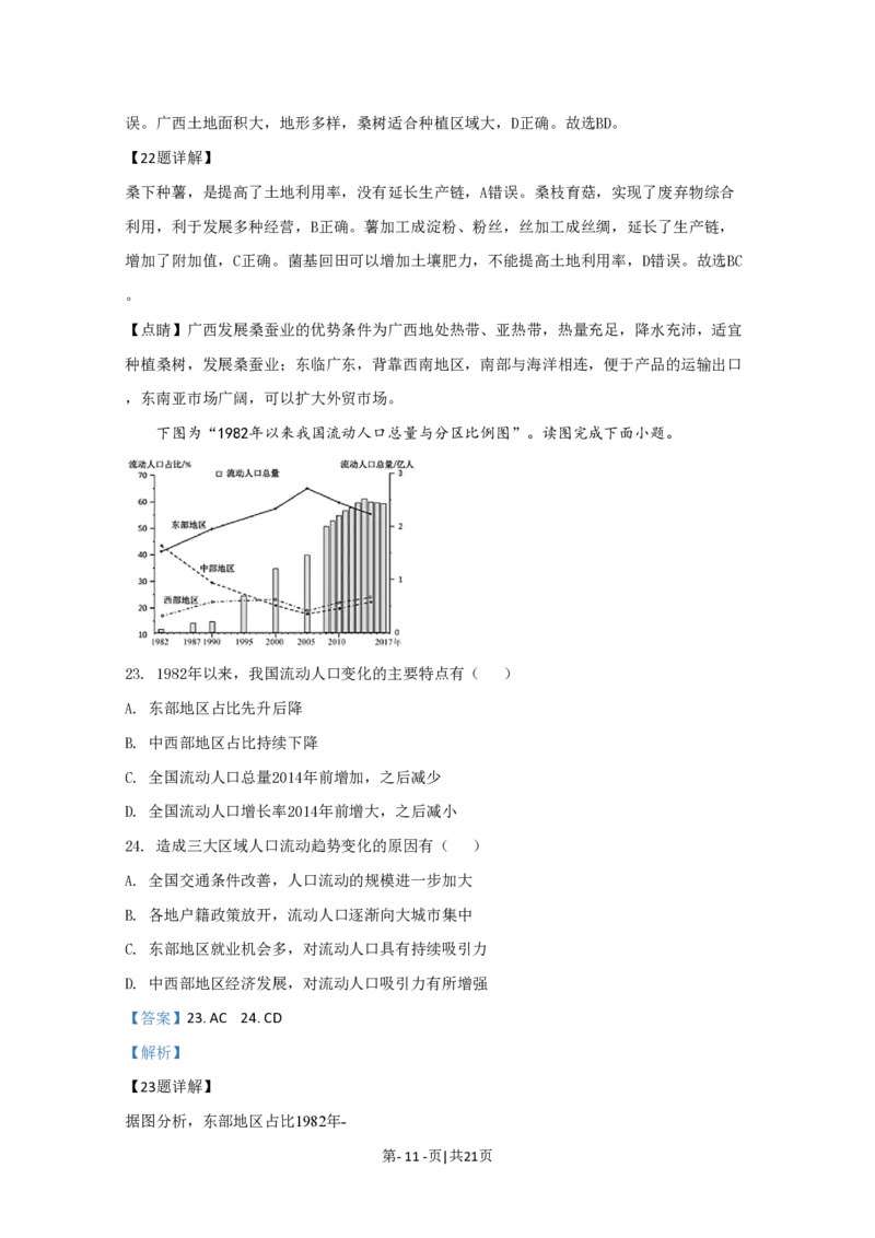 2020年高考地理试卷（江苏）（解析卷）_地理历年高考真题_新&middot;PDF版2008-2025&middot;高考地理真题_地理（按省份分类）2008-2025_2008-2025&middot;（江苏）地理高考真题