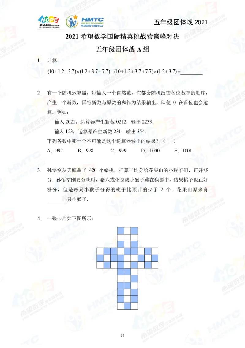 2024年5年级完整版_希望杯IHC