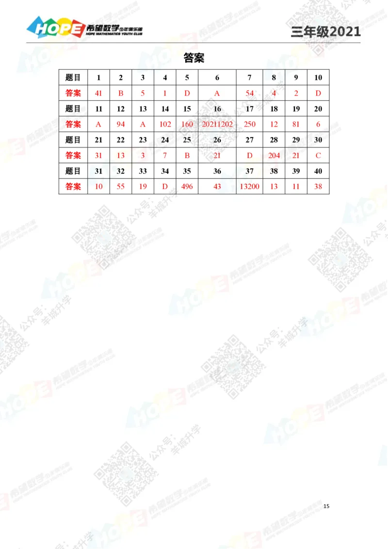 2021冬令营3年级_希望杯IHC