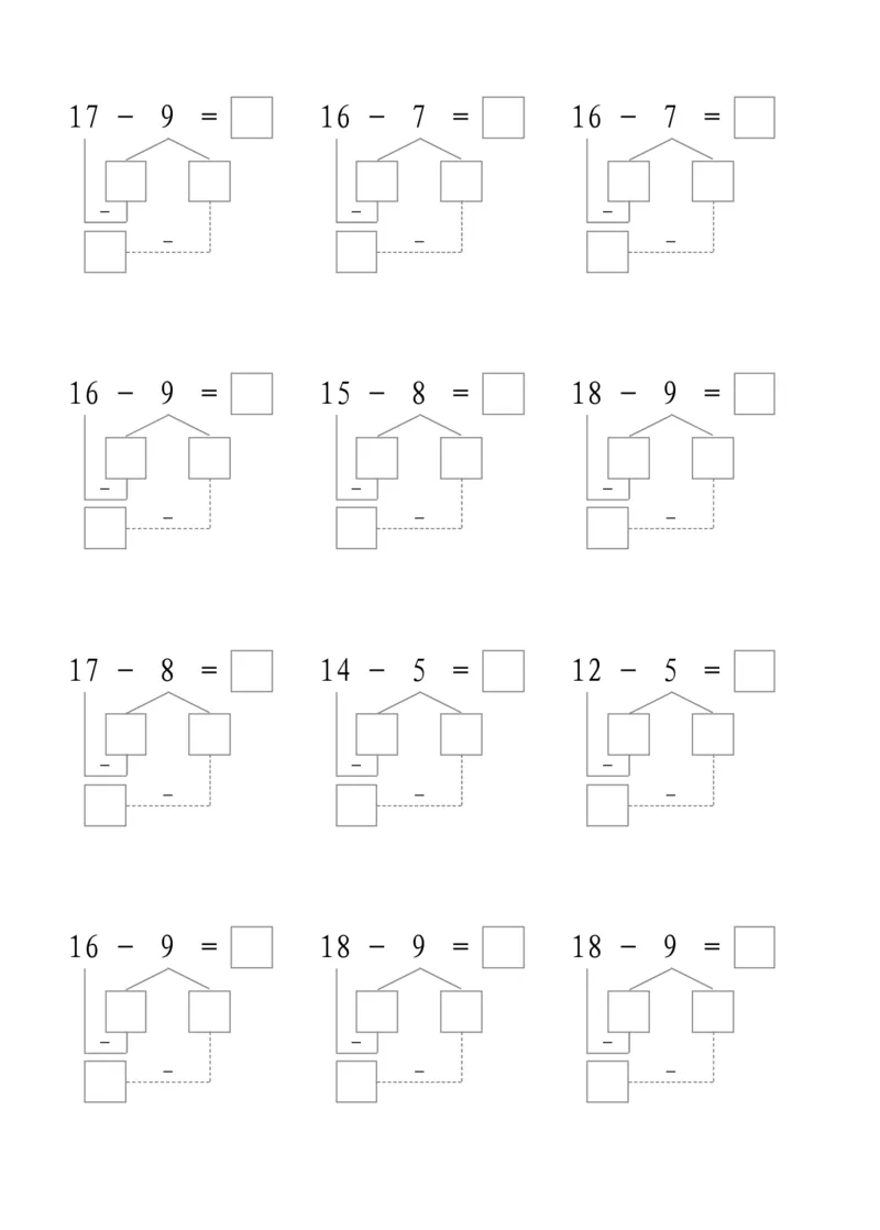 平十法3共17页_幼小衔接全套_7.幼小衔接全套_02、数学_2、凑十法借十法平十法破十法_1、平十法85页