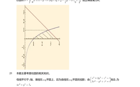 2021年军队文职人员招聘考试理工学类-数学1试卷（解析）_军队文职(1)_01.军队文职真题-专业课_（全）版本一（历年真题+章节练习+模拟题）_数学1(军队文职)_历年真题