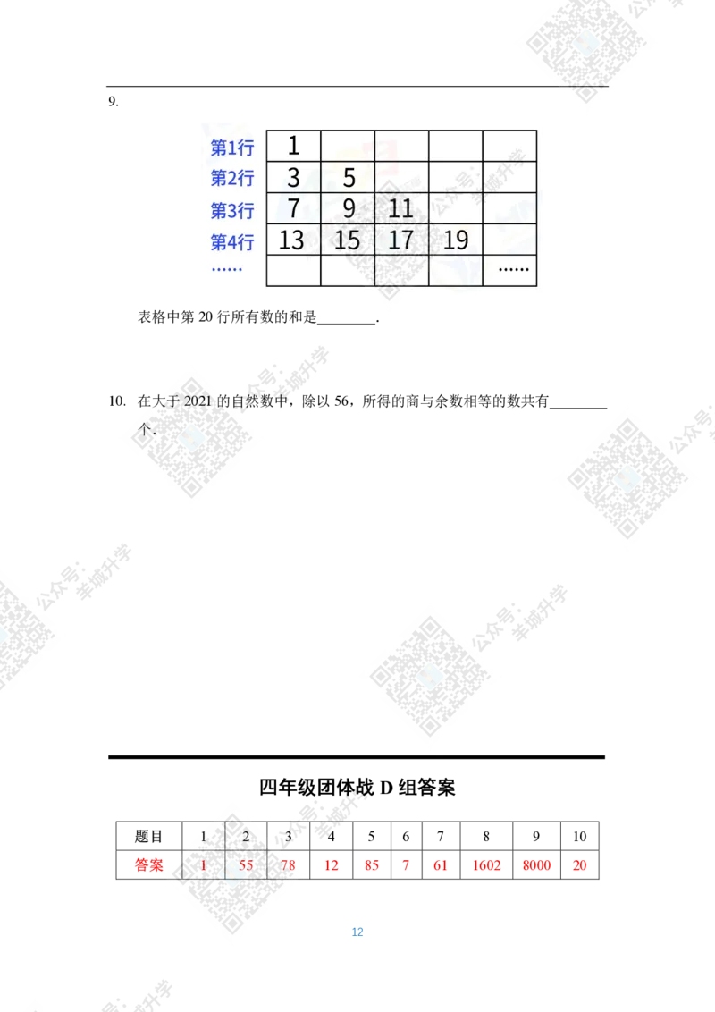 2021夏令营团体战4年级_希望杯IHC