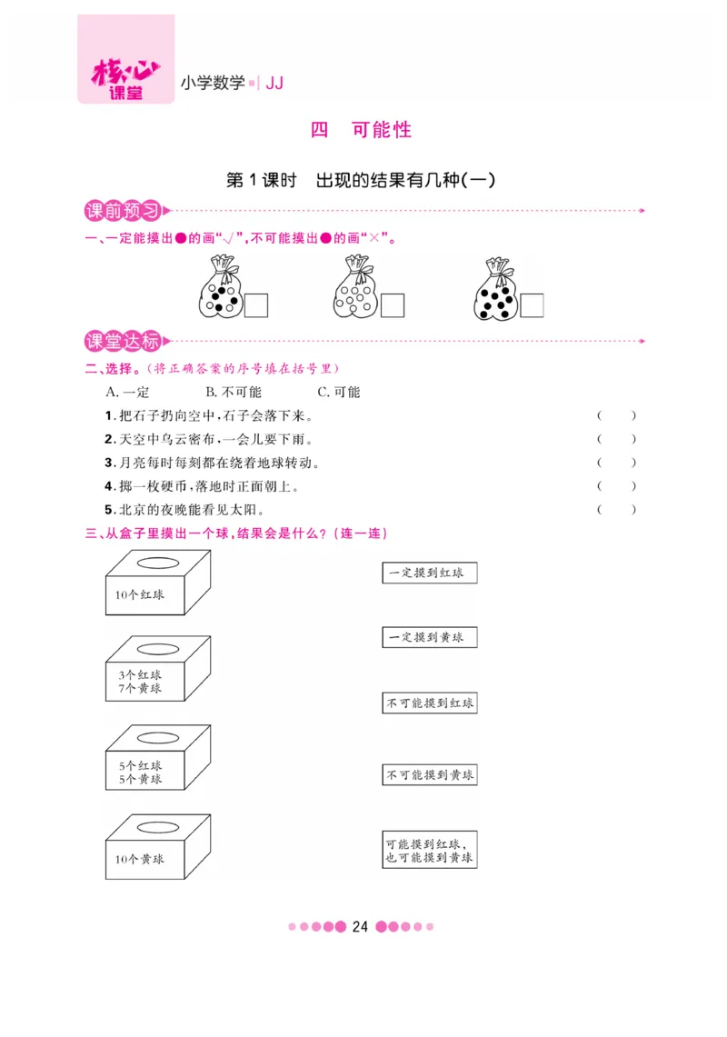 《核心课堂》5年级数学上册（冀教版）书_2024年人教版小学数学一二三四五六年级上册下册期中期末试a0747_小学全科《同步练习+精品试卷》打包下载（1-6年级单元月考期中期末试卷）