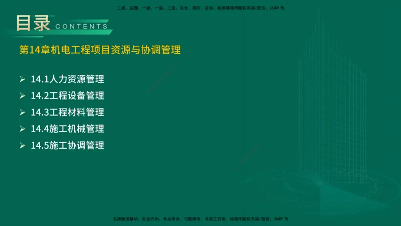 25年一建《机电实务》精讲第14章讲义在线版_2026年一级建造师_2026年一建机电_2025年一建机电SVIP_02-基础精讲✿高端面授✿深度强化_25-机电《教材精讲班》黄老师YL