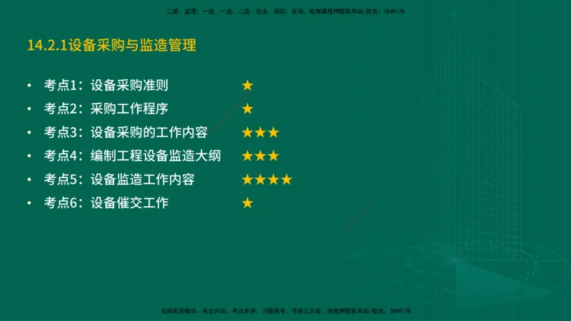 25年一建《机电实务》精讲第14章讲义在线版_2026年一级建造师_2026年一建机电_2025年一建机电SVIP_02-基础精讲✿高端面授✿深度强化_25-机电《教材精讲班》黄老师YL
