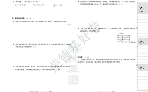 好卷六年级下册数学北京版B部分_2024年人教版小学数学一二三四五六年级上册下册期中期末试a0747_小学全科《同步练习+精品试卷》打包下载（1-6年级单元月考期中期末试卷）_小学数学