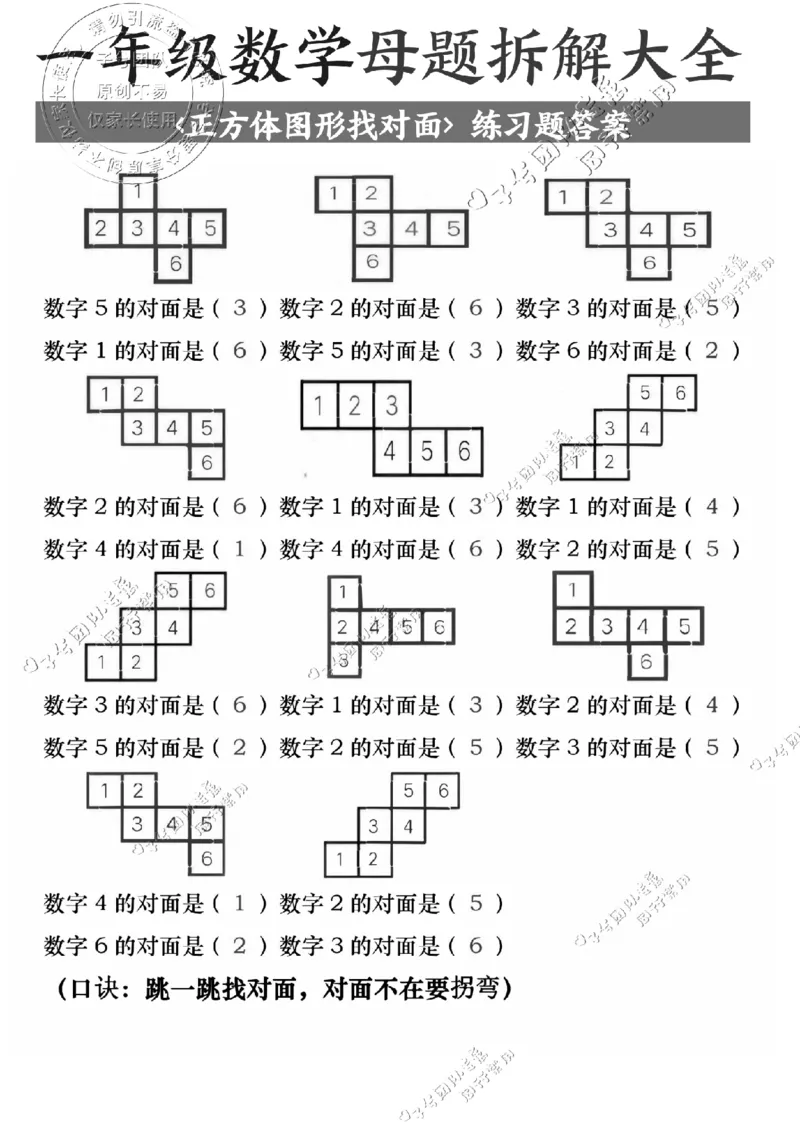 一年级数学母题拆解大全_纯图版(1)_小学全网线上同款资料_36号文件速算_速算_速算和思维