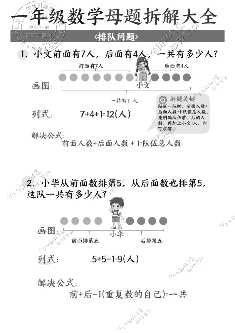 一年级数学母题拆解大全_纯图版(1)_小学全网线上同款资料_36号文件速算_速算_速算和思维