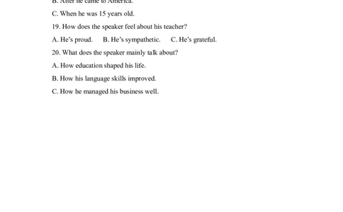 2018年高考英语试卷（新课标Ⅰ卷）（空白卷）_英语历年高考真题_新&middot;Word版2008-2025&middot;高考英语真题_英语（按年份分类）2008-2025_2018&middot;高考英语真题