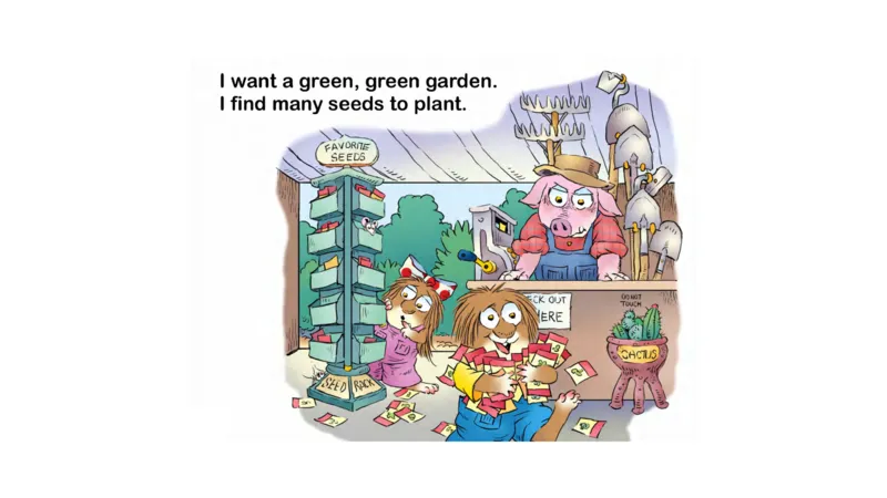 12.Agreengreengarden_Frank（小毛怪）老师爆笑阅读单词课（50个故事3000词）_小炸毛爆笑故事单词课课件