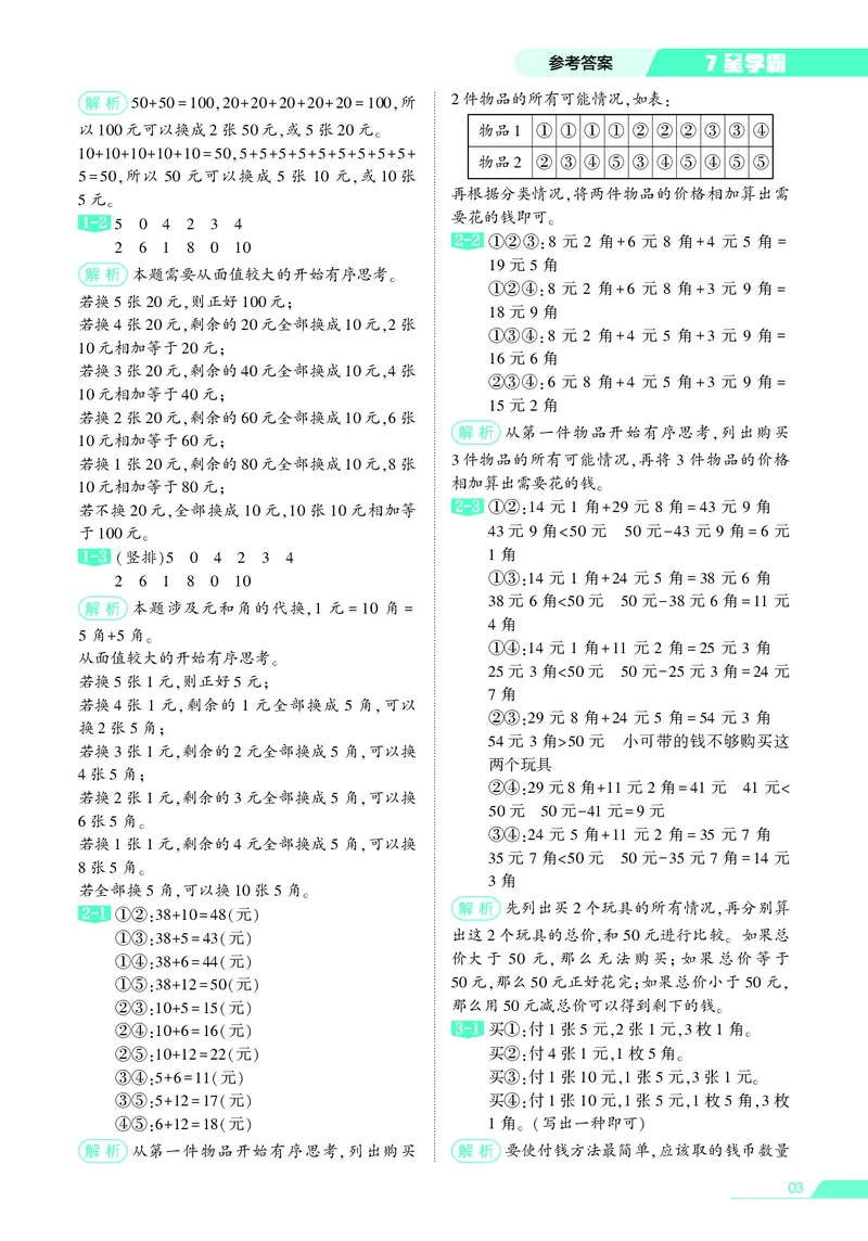 25秋7星学霸小学数学通用版第1辑(1)