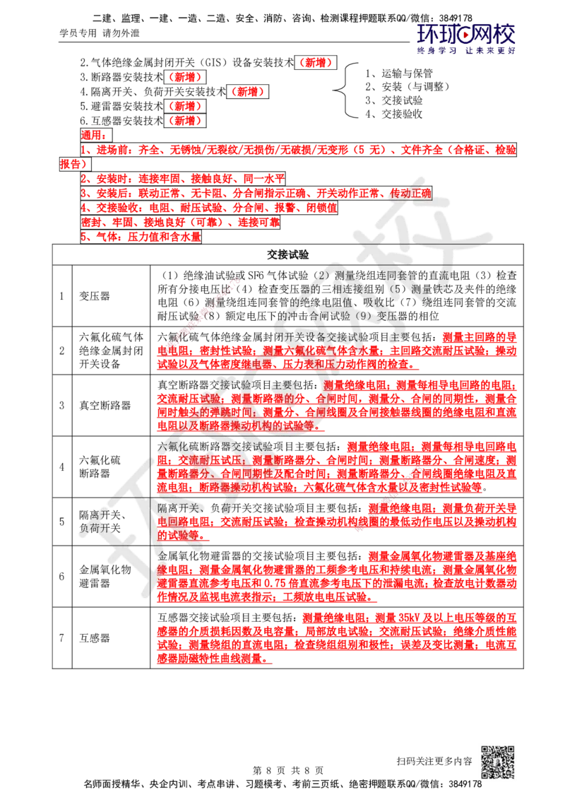 44.第44讲-43变配电装置安装技术2_2026年一级建造师_2026年一建机电_2025年一建机电SVIP_02-基础精讲✿高端面授✿深度强化_26-机电《考点精讲班》苏婷、赵金凤HQ_苏婷