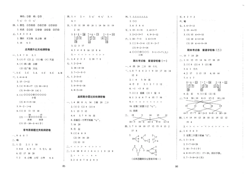 一年级数学上册人教版24秋《68所期末冲刺卷》_2024年人教版小学数学一二三四五六年级上册下册期中期末试a0747_小学全科《同步练习+精品试卷》打包下载（1-6年级单元月考期中期末试卷）