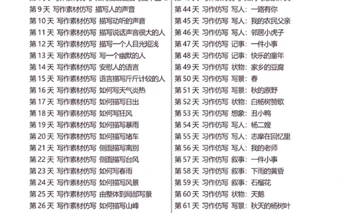 6年级上好文仿写小练笔新144页_A016天天小练笔_6上天天小练笔
