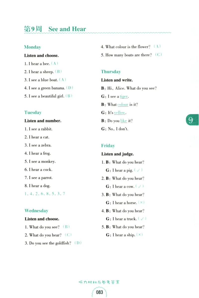 英语听力--1年级_儿童训练听力幼儿园手耳朵眼睛协调训练益智游戏4岁上空间想象力(1)_1-6小学英语听力