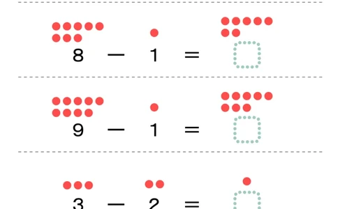 一位数减法28页_幼小衔接数学
