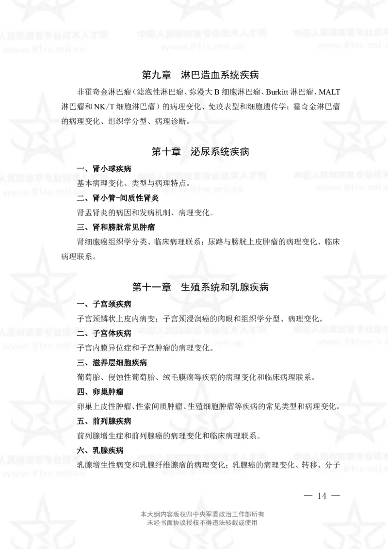 20、护理学专业科目考试大纲_军队文职(1)_08.备考分数线等信息_新版军队文职考试大纲