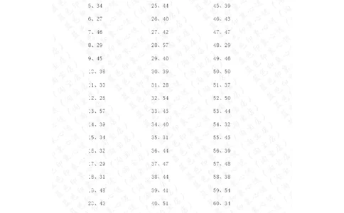 100以内减法第41-60篇答案_小学数学口算竖式脱式计算应用题一二三四五六年级上下册电_小学数学口算题库电子版（1-6）_小学数学口算一年级_口算题适合1年级(含答案）