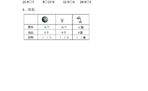 1.1买铅笔_一年级上下册资料_一年级上语数英上下册学习资料_3-6-4、小学一年级数学下册_北师大版_2、同步练习_第一单元加与减（一）