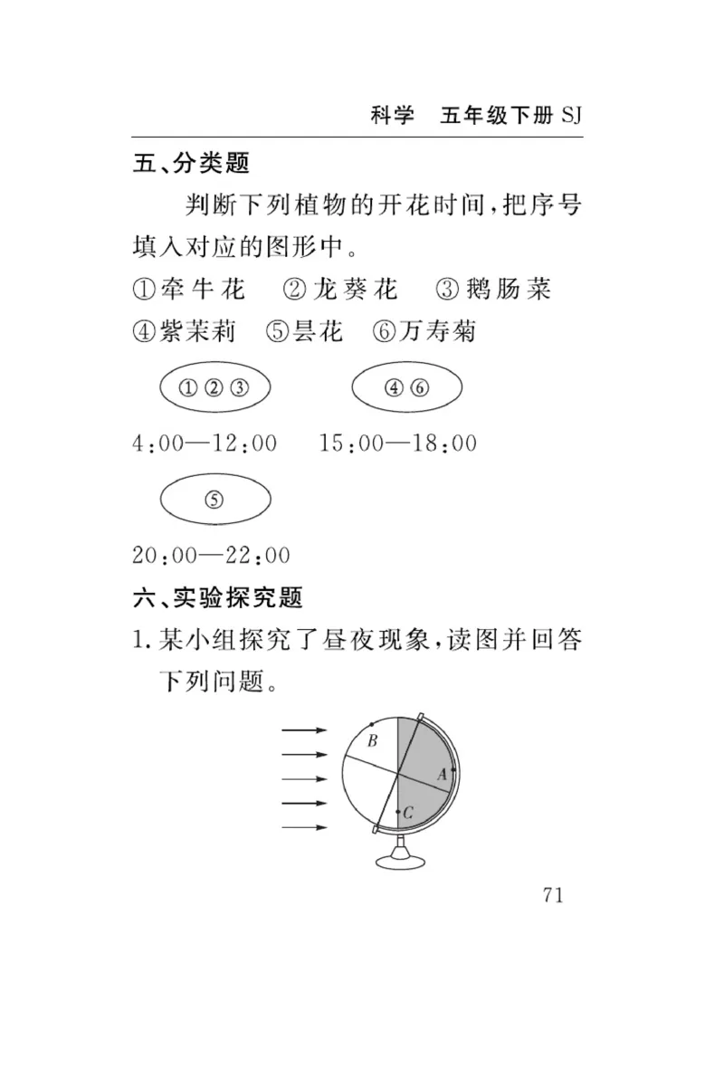 苏教版科学五年级下册速记速查_2024年人教版小学数学一二三四五六年级上册下册期中期末试a0747_小学全科《同步练习+精品试卷》打包下载（1-6年级单元月考期中期末试卷）_小学科学